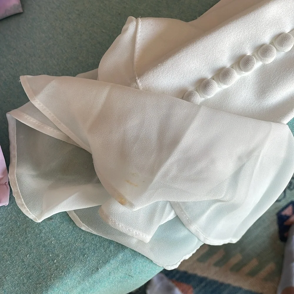 NWT Calvin Klein Chiffon Bell Sleeve Dress - Picture 9 of 12